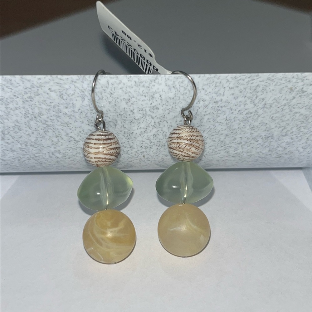 Beaded Beach Colors Fish Hook Costume Statement Fashion Earrings